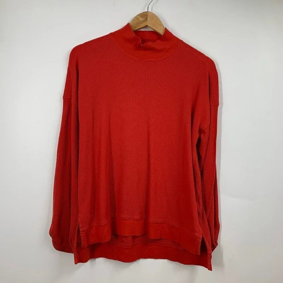 Lauren Ralph Lauren Women's Waffle Knit Mock Neck Long Sleeve Pullover‎ Size M - Picture 1 of 10